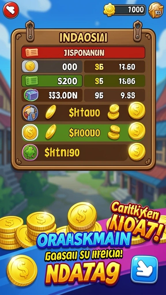 Screenshot yang menunjukkan berbagai tema slot yang tersedia.
