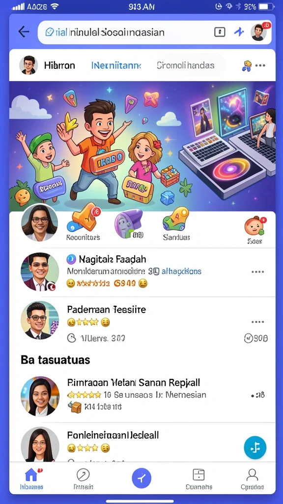 Screenshot menggambarkan sistem hadiah yang menarik.