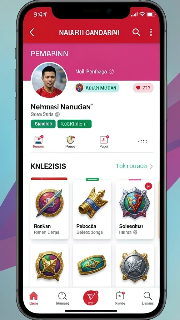 Screenshot memperlihatkan fitur interaksi sosial antara pemain.