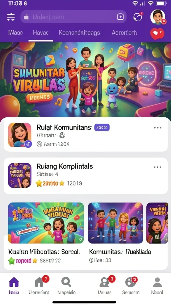 Screenshot menunjukkan pemandangan alam yang menakjubkan di dunia DMD686.