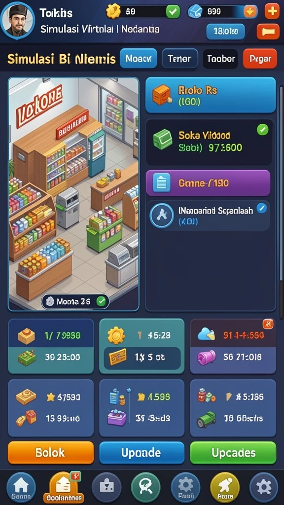 Pengguna sedang bersenang-senang dalam mode permainan kompetitif.