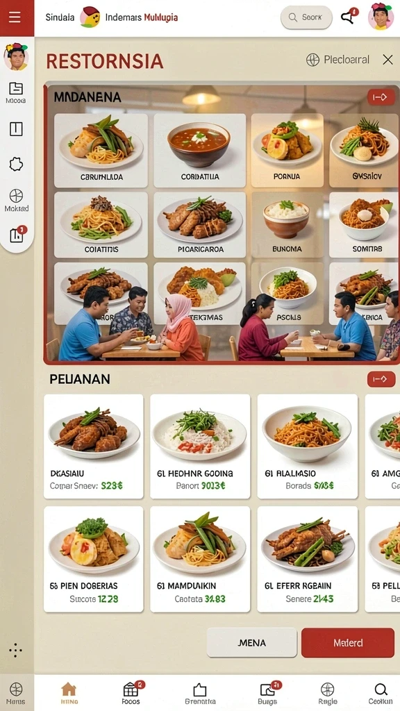Screenshot menunjukkan mode permainan yang beragam.