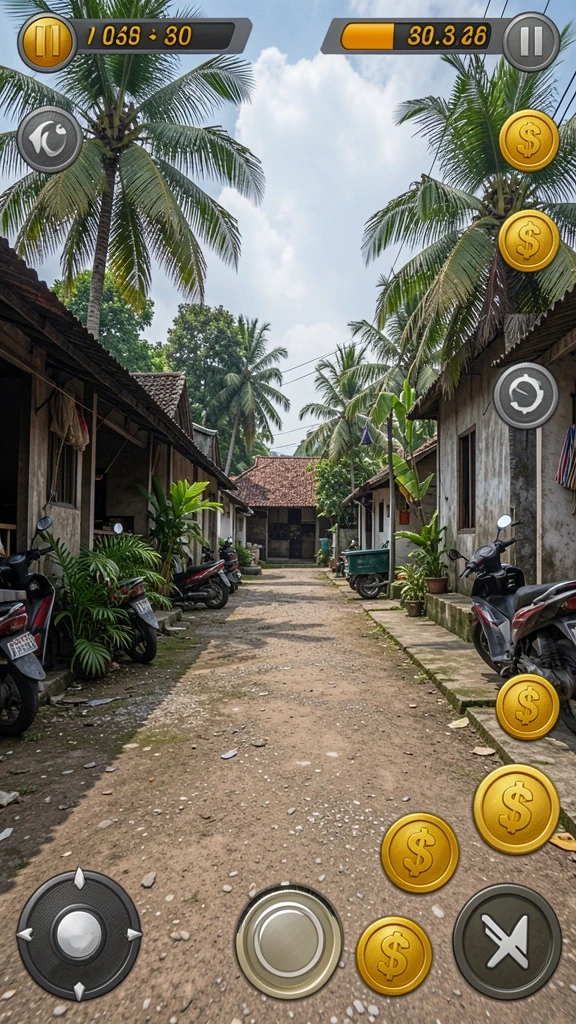 Tampilan awal permainan yang menarik dan dinamis.