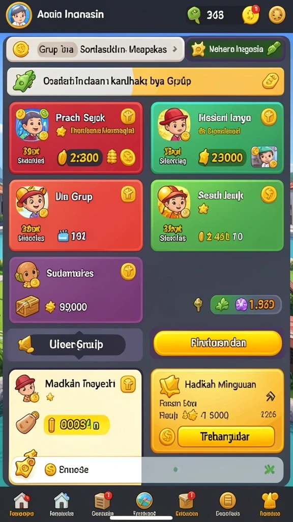 Karakter yang beragam dan menarik.