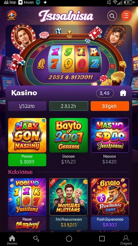 Screenshot aplikasi K3K3 dengan karakter utama beraksi.
