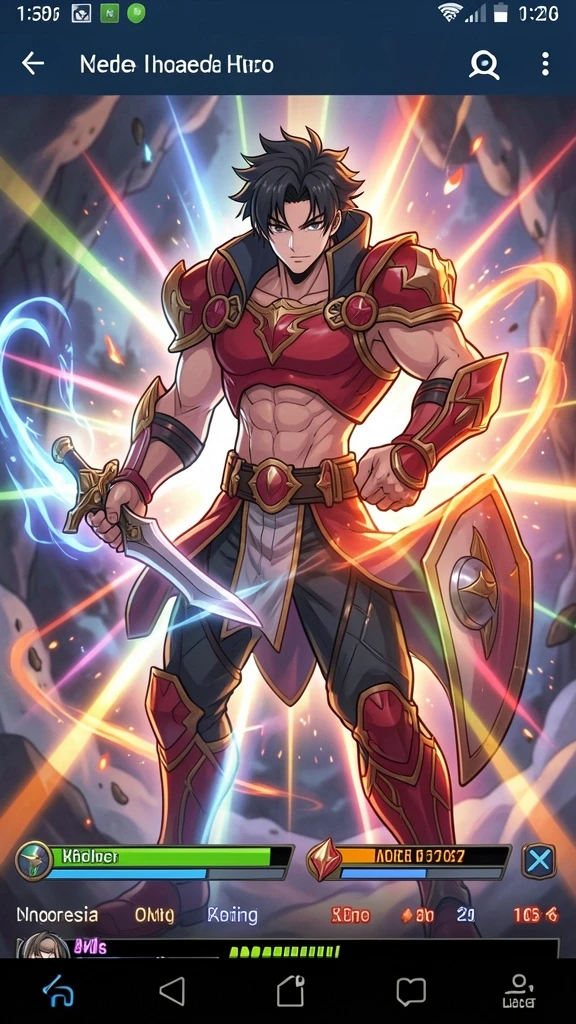 Momen pertarungan epik di dungeon.