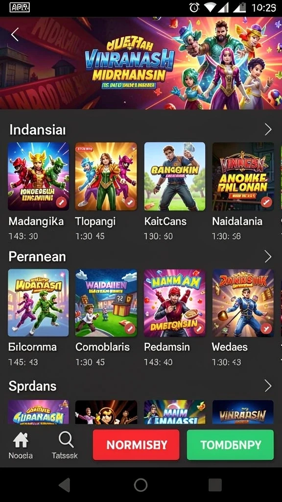 Karakter dengan kemampuan unik untuk dipilih.