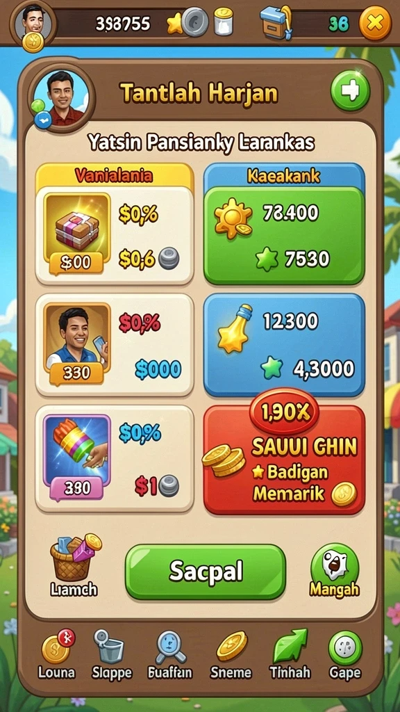 Tampilan antarmuka yang modern dan menarik.