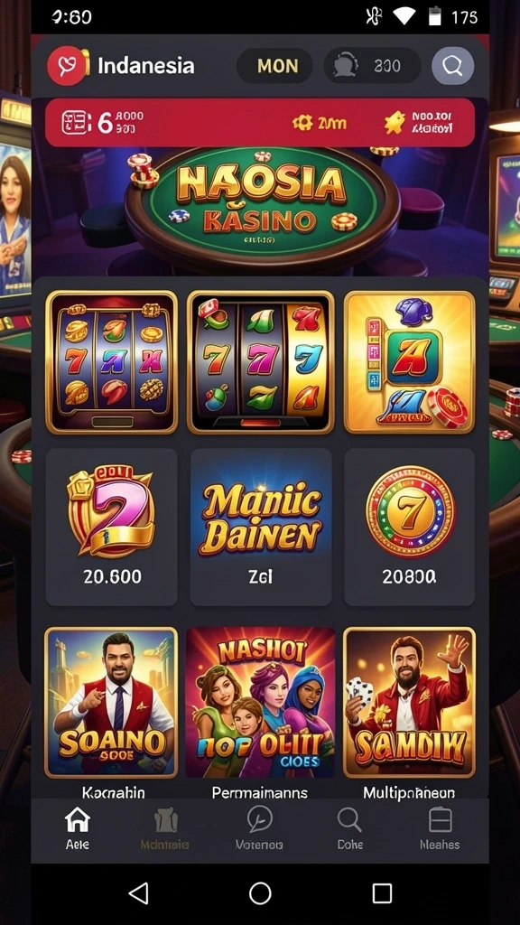 Beragam permainan menarik dan bonus menguntungkan.