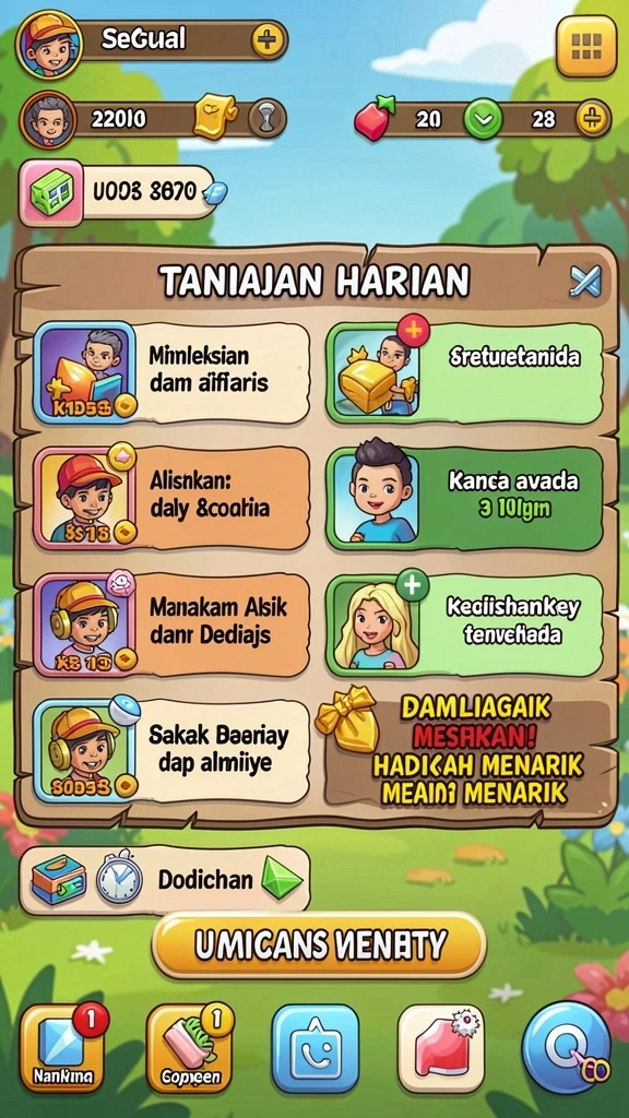 Tampilan antarmuka yang user-friendly.