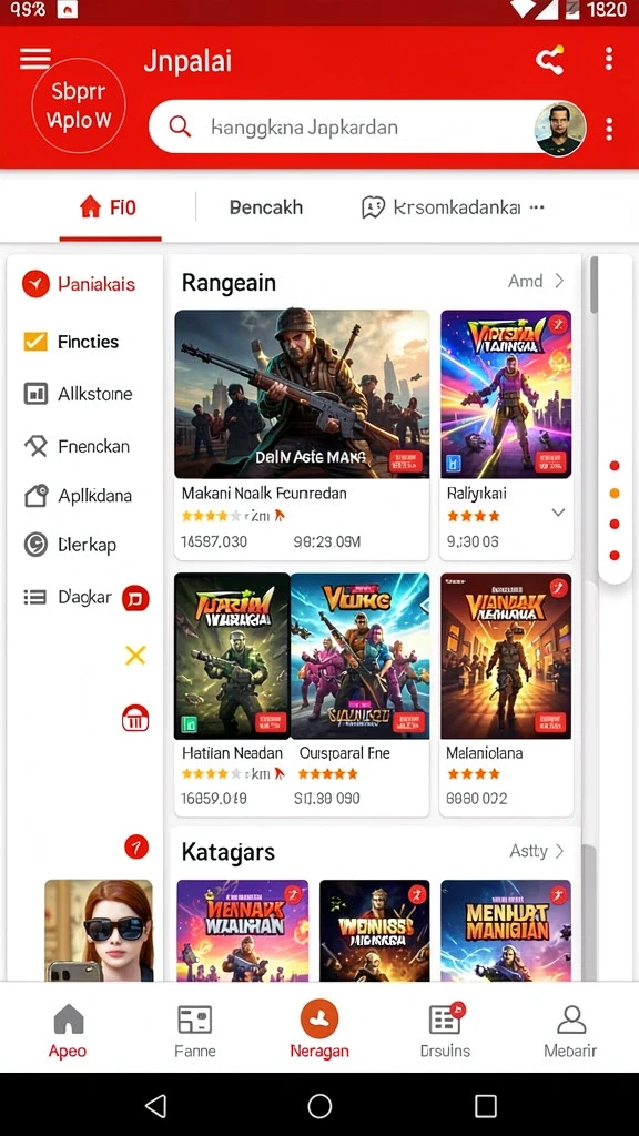 Beragam pilihan permainan judi yang tersedia.