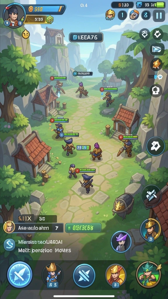 Karakter-karakter lucu yang bisa dimainkan dalam game.