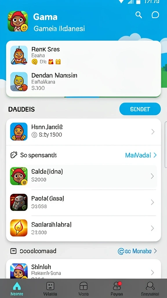 Pemandangan grafis yang memukau dan penuh warna.