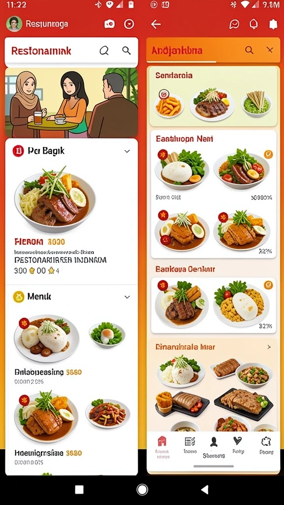 Gambar antarmuka pengguna yang menarik dan responsif.