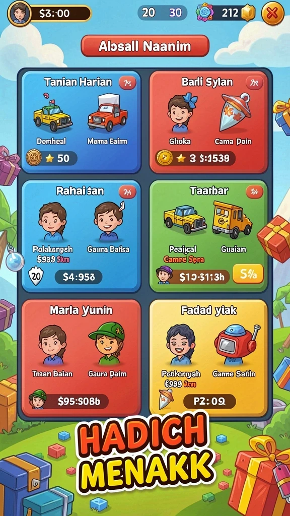 Tampilan awal game PP444 yang menawan.