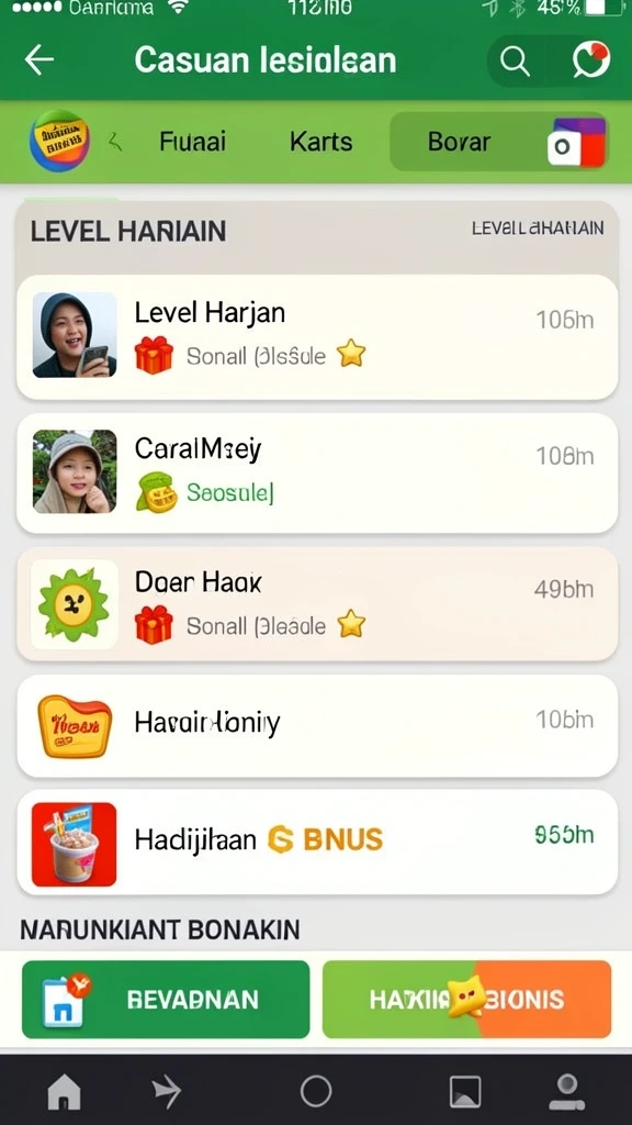 Tampilan antarmuka pengguna yang intuitif dan menarik.