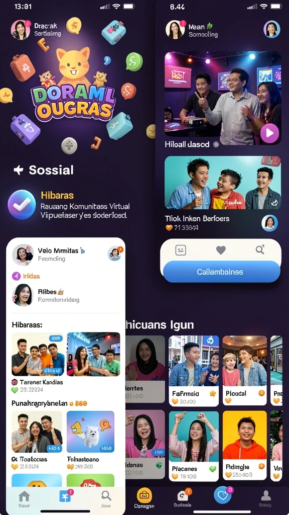 Momen pertarungan epik melawan monster kuat.
