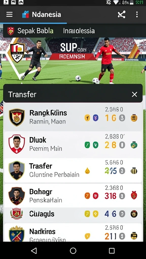 Karakter-karakter unik yang bisa dimainkan.