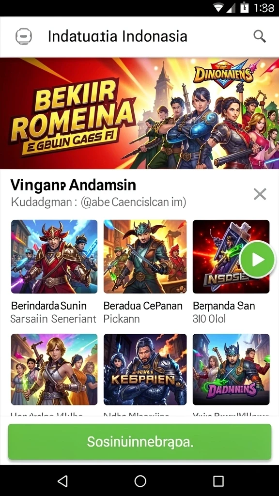 Tampilan awal permainan yang menawan.