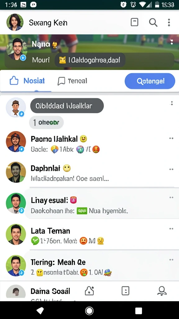 Screenshot kedua menunjukkan berbagai karakter yang bisa dipilih.