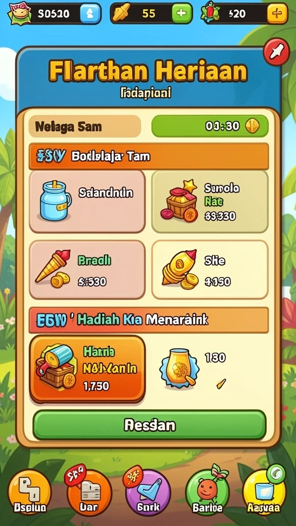 Fitur kustomisasi karakter yang menyenangkan.
