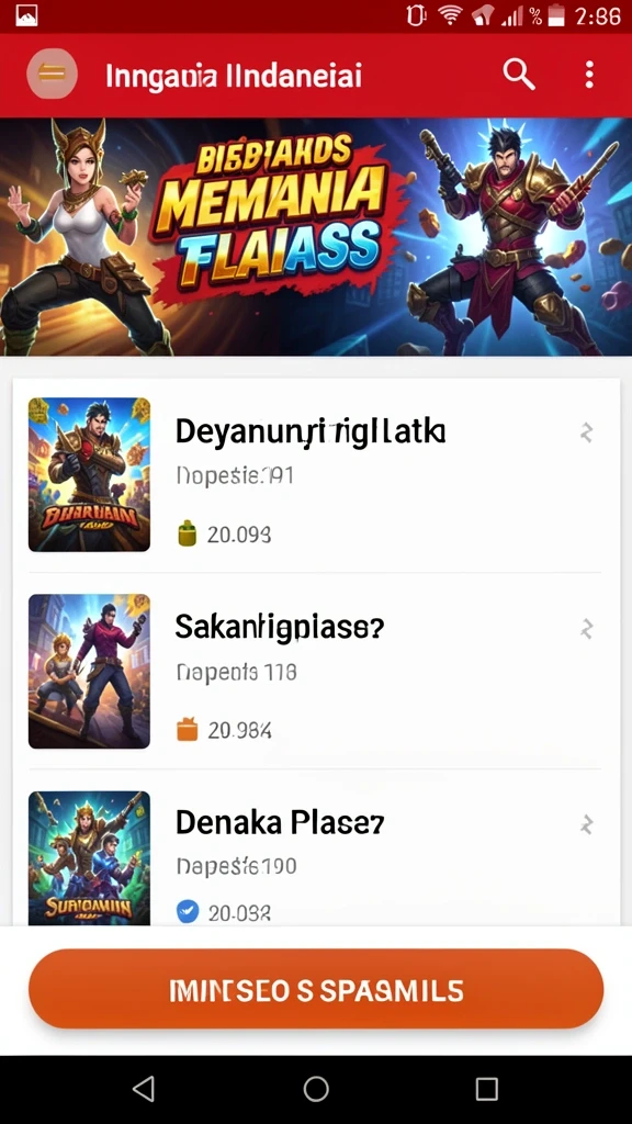 Fitur permainan yang beragam dan menarik.