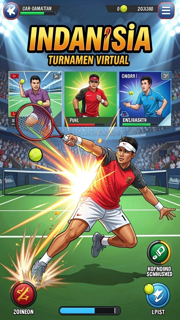 Ilustrasi permainan dengan grafik yang memukau.