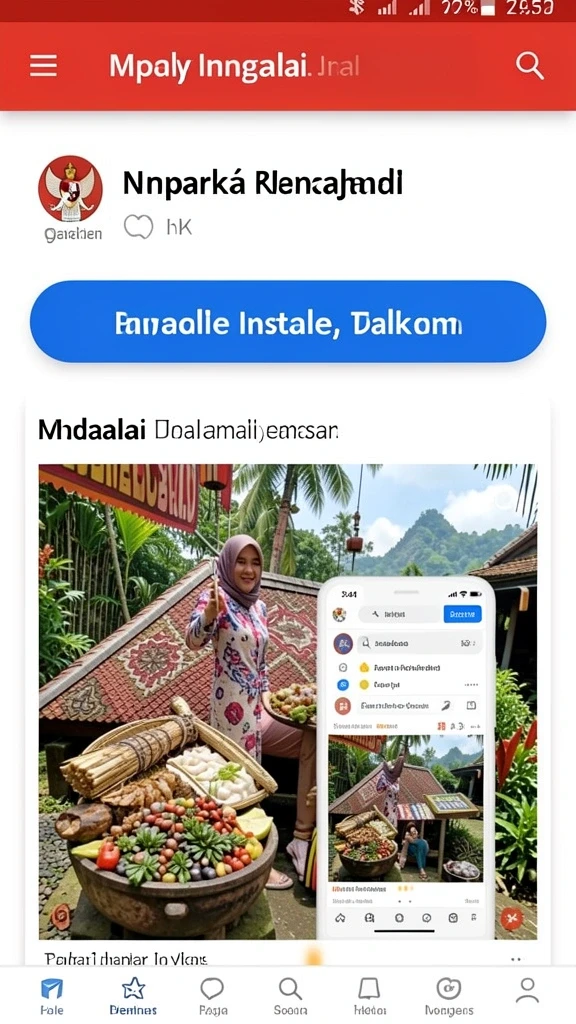 Tampilan awal yang menarik dan penuh warna.